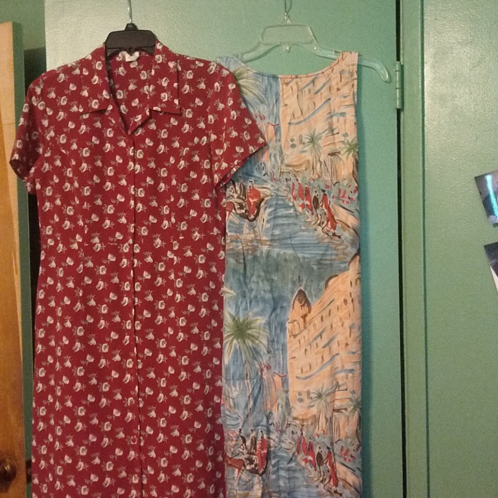 Vintage 2 PC maxi dress EUC mediums